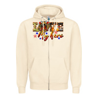 Sandshell Love My Hero Firefighter Zipper Hoodie - LillyAllenDesigns