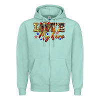 Seafoam Love My Hero Firefighter Zipper Hoodie - LillyAllenDesigns