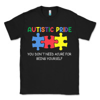 Black Autistic Pride Autism Awareness Classic Tee - CowhideDigitalArt