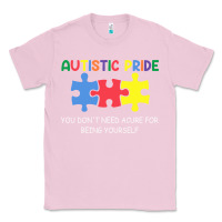 Bubblegum Pink Autistic Pride Autism Awareness Classic Tee - CowhideDigitalArt