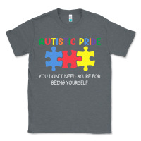 Charcoal Heather Autistic Pride Autism Awareness Classic Tee - CowhideDigitalArt