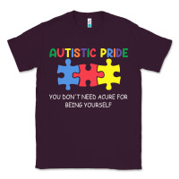 Plum Autistic Pride Autism Awareness Classic Tee - CowhideDigitalArt