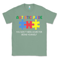 Sage Autistic Pride Autism Awareness Classic Tee - CowhideDigitalArt