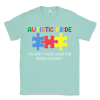Seafoam Autistic Pride Autism Awareness Classic Tee - CowhideDigitalArt
