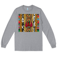 Heather Grey lady of Guadalupe Long Sleeve Tee - Jasminsmagicworld