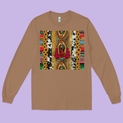 Lady Of Guadalupe Long Sleeve Tee Designed By Jasminsmagicworld