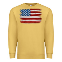 Antique Gold american flag distressed background Premium Sweatshirt - MaliasSmallBusiness
