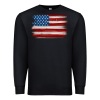 Black american flag distressed background Premium Sweatshirt - MaliasSmallBusiness
