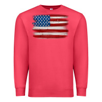 Cardinal american flag distressed background Premium Sweatshirt - MaliasSmallBusiness