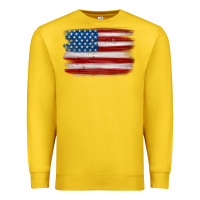 Lemon american flag distressed background Premium Sweatshirt - MaliasSmallBusiness