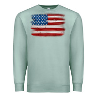 Seafoam american flag distressed background Premium Sweatshirt - MaliasSmallBusiness
