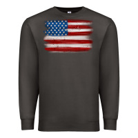 Smoke american flag distressed background Premium Sweatshirt - MaliasSmallBusiness