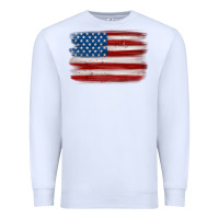 White american flag distressed background Premium Sweatshirt - MaliasSmallBusiness