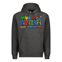 Charcoal Heather autism accept understand love Premium Hoodie - Artiststas