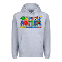 Heather Grey autism accept understand love Premium Hoodie - Artiststas