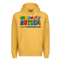 Mustard autism accept understand love Premium Hoodie - Artiststas