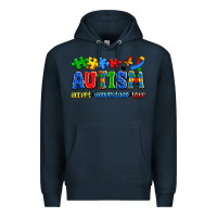 Navy autism accept understand love Premium Hoodie - Artiststas
