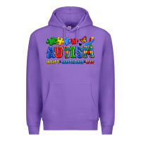 Purple autism accept understand love Premium Hoodie - Artiststas