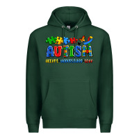 Sports Green autism accept understand love Premium Hoodie - Artiststas