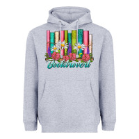 Heather Grey booktrovert Heavyweight Hoodie - NancyCooperArtShop
