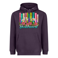 Plum booktrovert Heavyweight Hoodie - NancyCooperArtShop