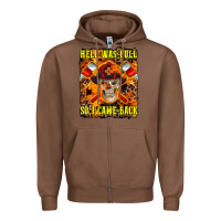 Chestnut Western Hell Was Full So I Came Back Zipper Hoodie - LillyAllenDesigns