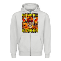 Dove Grey Western Hell Was Full So I Came Back Zipper Hoodie - LillyAllenDesigns