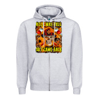 Heather Grey Western Hell Was Full So I Came Back Zipper Hoodie - LillyAllenDesigns