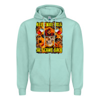 Seafoam Western Hell Was Full So I Came Back Zipper Hoodie - LillyAllenDesigns