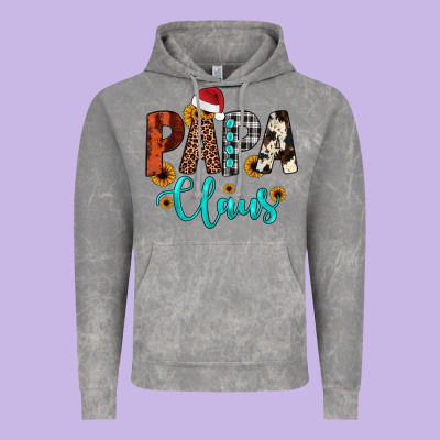 Papa Claus Vintage Hoodie Designed By Jahusdesignshop