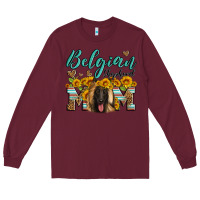 Burgundy belgian shepherd mom Long Sleeve Tee - Artiststas