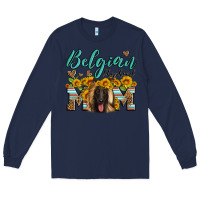 Navy belgian shepherd mom Long Sleeve Tee - Artiststas