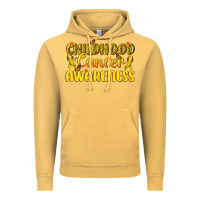 Vintage Mustard Childhood Cancer Awareness Vintage Hoodie - texasbilliewilder