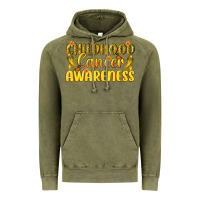 Vintage Olive Childhood Cancer Awareness Vintage Hoodie - texasbilliewilder