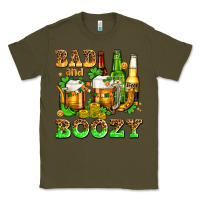 Army Green bad and boozy with beer Classic Tee - AdoDesignShop