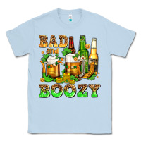 Dusty Blue bad and boozy with beer Classic Tee - AdoDesignShop