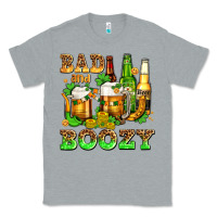 Heather Grey bad and boozy with beer Classic Tee - AdoDesignShop