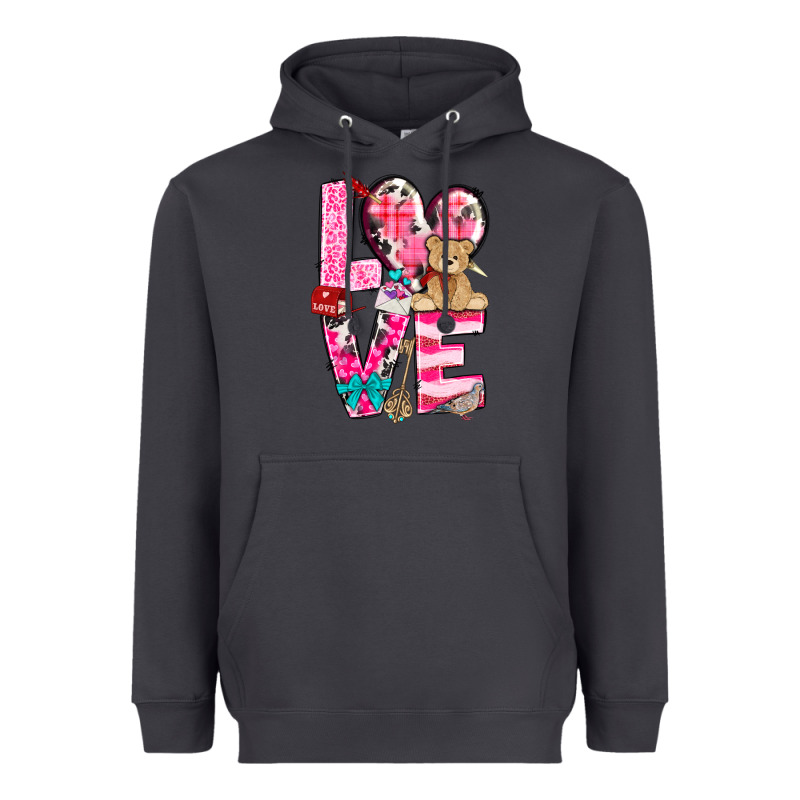 Love Valentines Day Heavyweight Hoodie by NancyCooperArtShop | Teevron