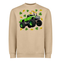 Mushroom Monster truck st patricks day Heavyweight Sweatshirt - Neo Western