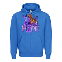 True Royal hope lavender ribbon all cancers Zipper Hoodie - NancyCooperArtShop