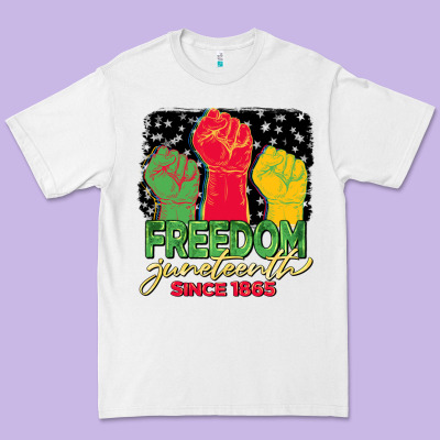 Freedom Juneteenth Since 1865 Premium Tee Designed By Barkaloodesign