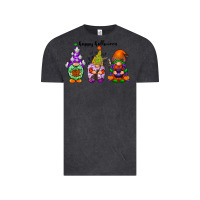 Vintage Black happy halloween gnomes black Vintage Tee - RacoonDesign