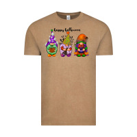 Vintage Coffee happy halloween gnomes black Vintage Tee - RacoonDesign
