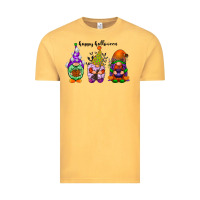 Vintage Mustard happy halloween gnomes black Vintage Tee - RacoonDesign