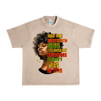 French Oak juneteenth 1885 because my ancestors weren't free in 1776 black woman Urban Heavy Tee - HRA Design Shop