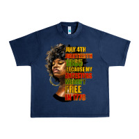 Navy juneteenth 1885 because my ancestors weren't free in 1776 black woman Urban Heavy Tee - HRA Design Shop