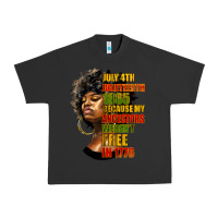 Pigment Black juneteenth 1885 because my ancestors weren't free in 1776 black woman Urban Heavy Tee - HRA Design Shop