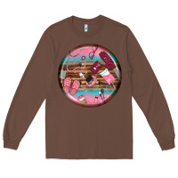 Chestnut nurse round earrings Long Sleeve Tee - BundleAndBundleShop