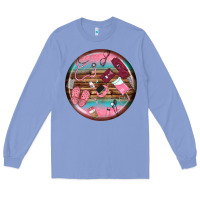 Colony Blue nurse round earrings Long Sleeve Tee - BundleAndBundleShop