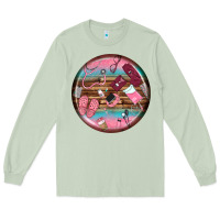 Matcha nurse round earrings Long Sleeve Tee - BundleAndBundleShop